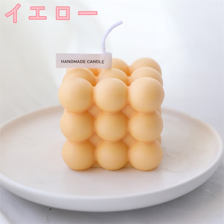 40代女性プレゼント 泡型可愛いろうそく置物 癒しの手作り蝋燭