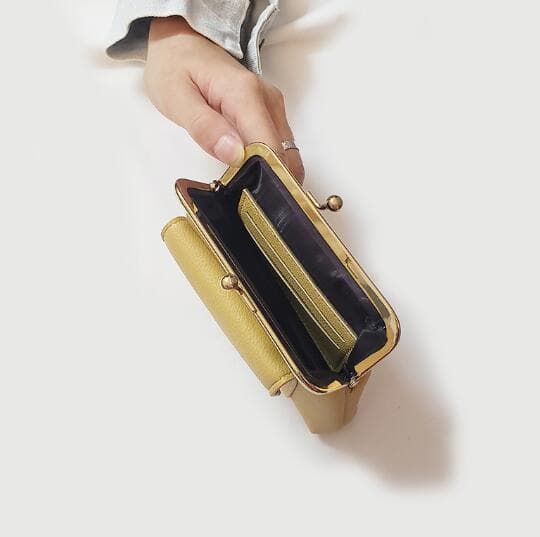 40代女性プレゼント がま口小銭入れ 上品な金具使い 大人可愛い財布
