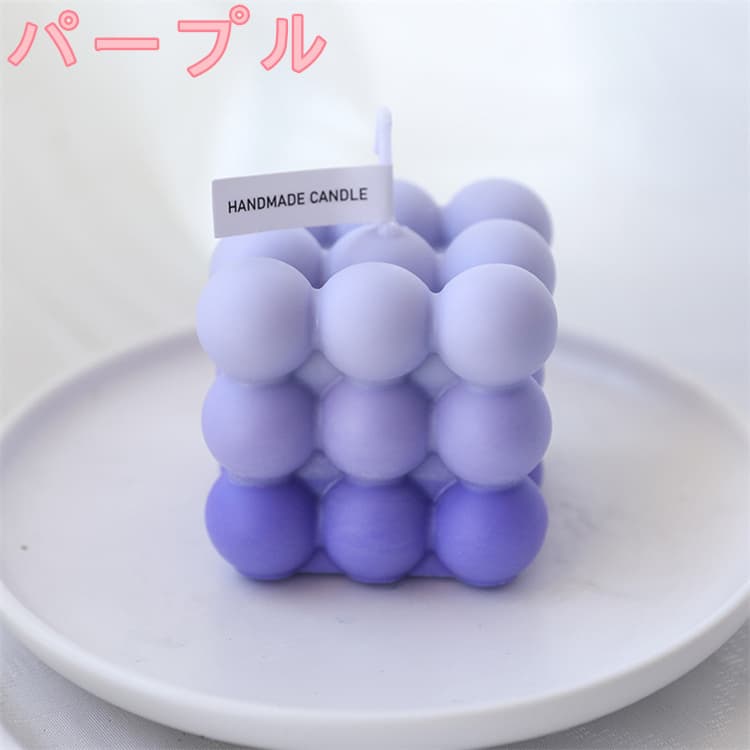 40代女性プレゼント 泡型可愛いろうそく置物 癒しの手作り蝋燭