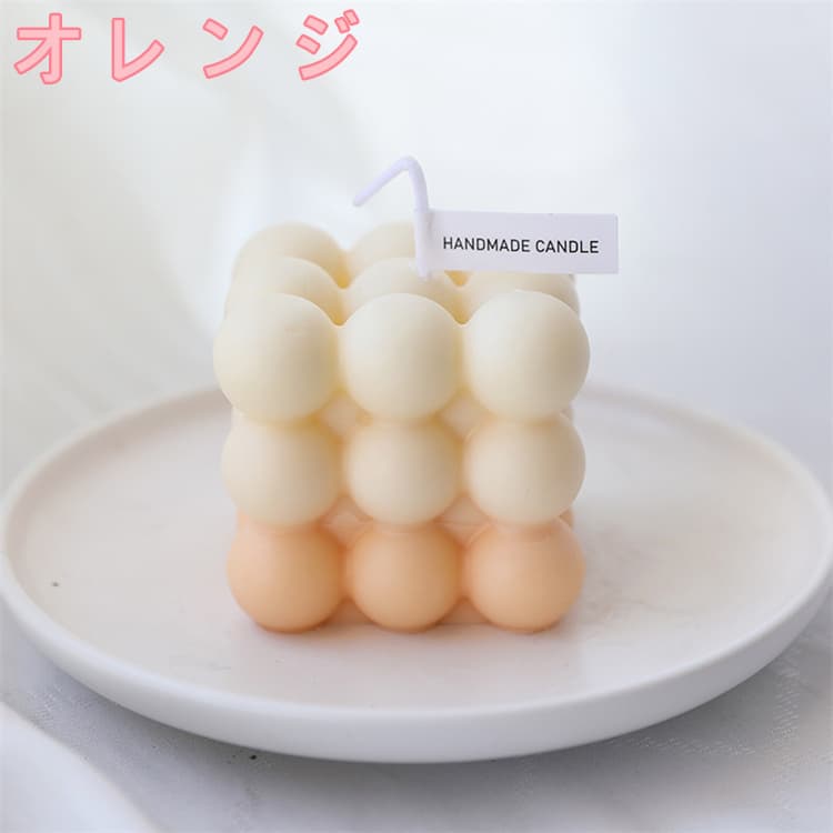 40代女性プレゼント 泡型可愛いろうそく置物 癒しの手作り蝋燭